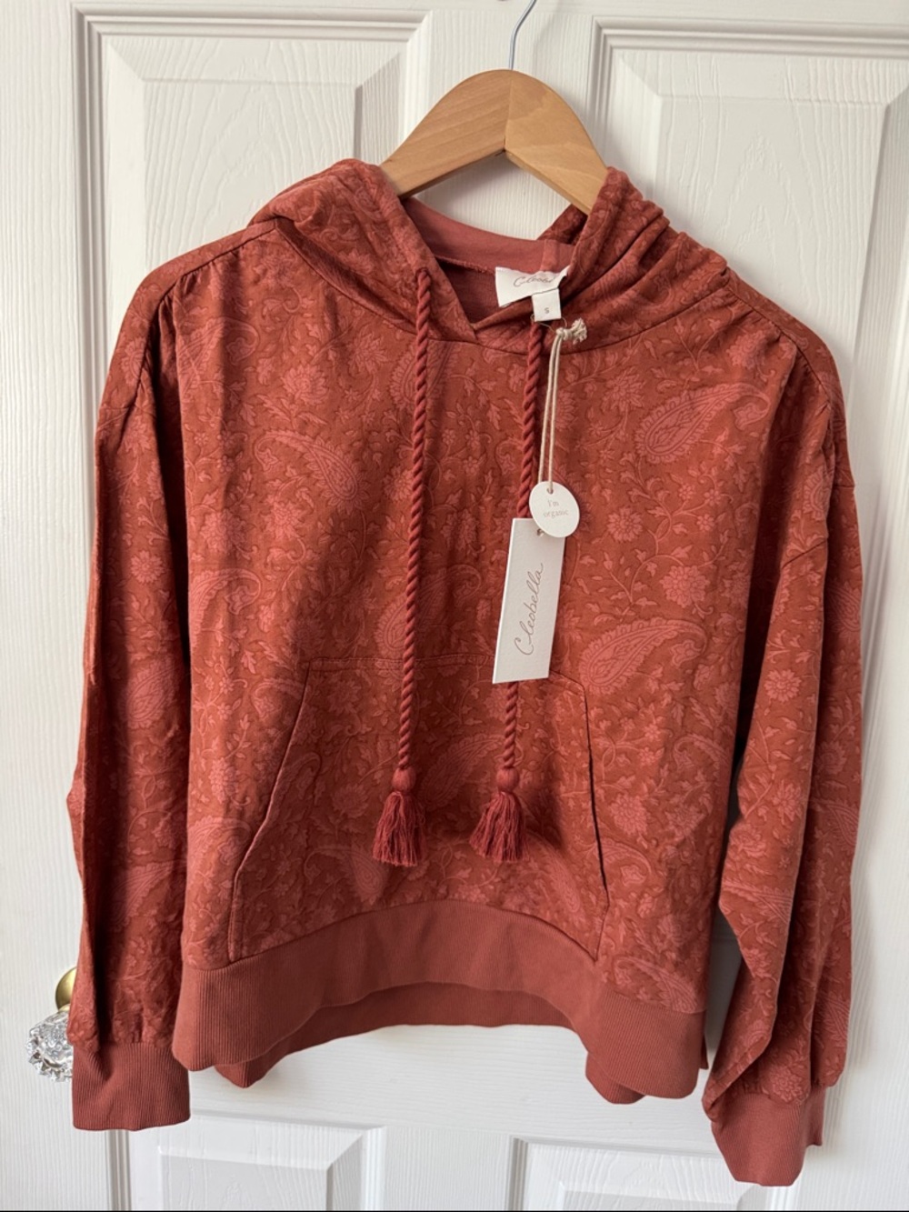 Cleobella Rust Paisley Hoodie